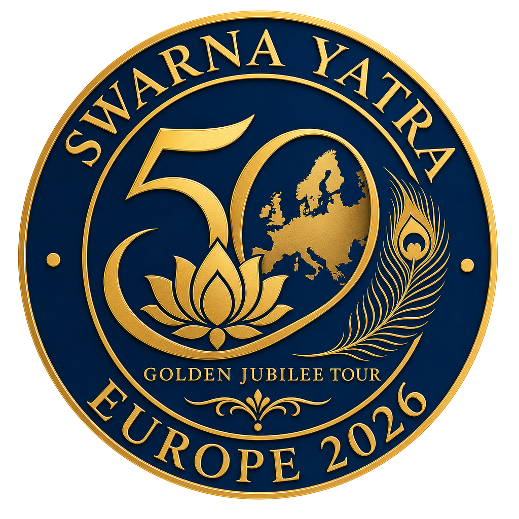 Swarna Yatra Europe 2026 golden jubilee emblem